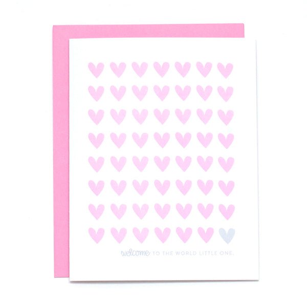 Welcome Baby Girl Card