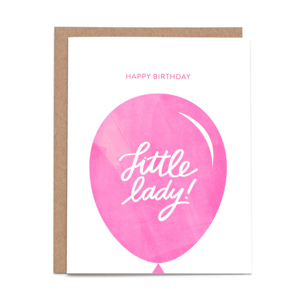 Happy Birthday Little Lady Card
