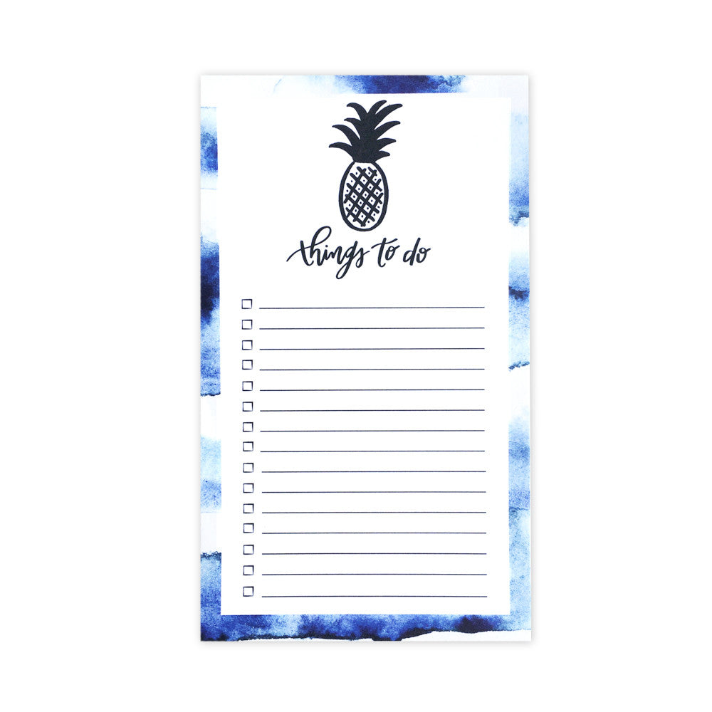 Indigo Pineapple Notepad