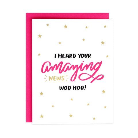 Amazing News Congrats Card