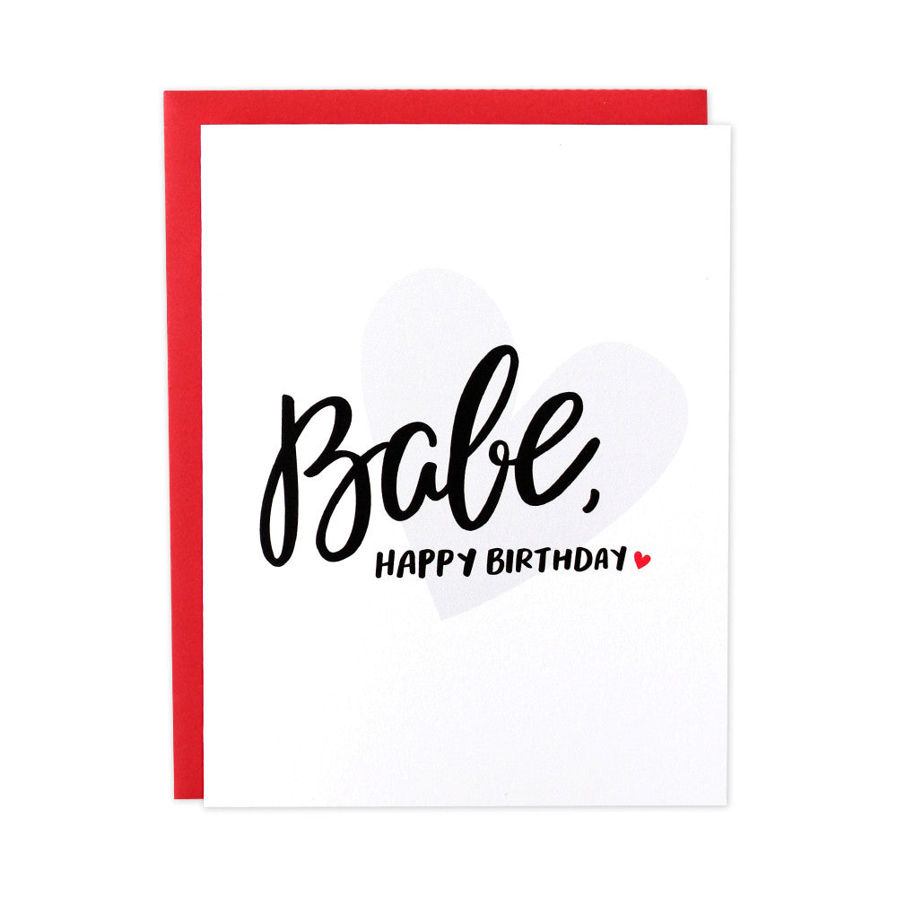 Happy Birthday Babe Card