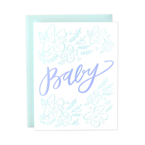 Floral Baby Card