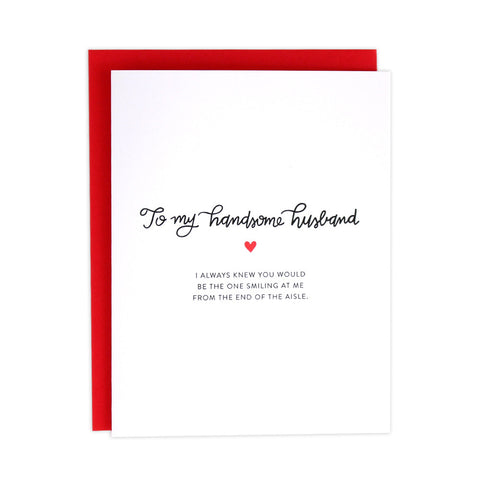 To My Husband On Our Wedding Day Card