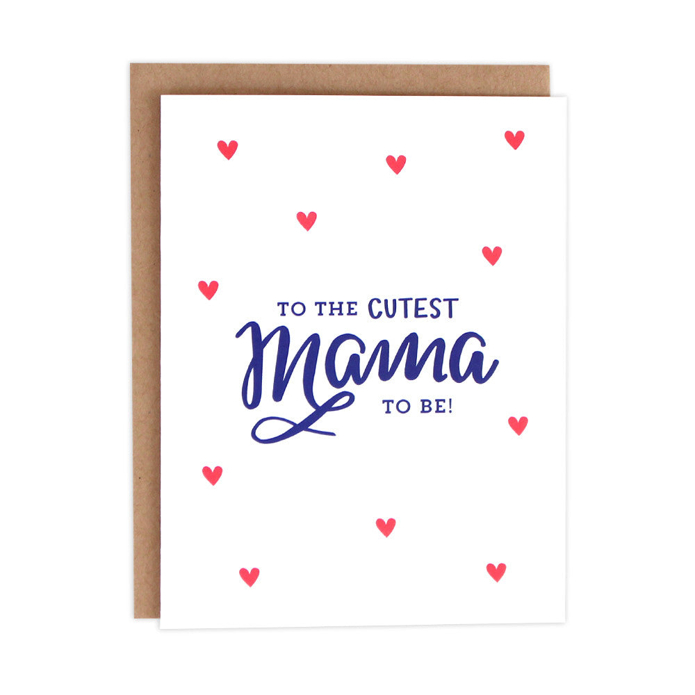 Cutest Mama To Be Baby Card