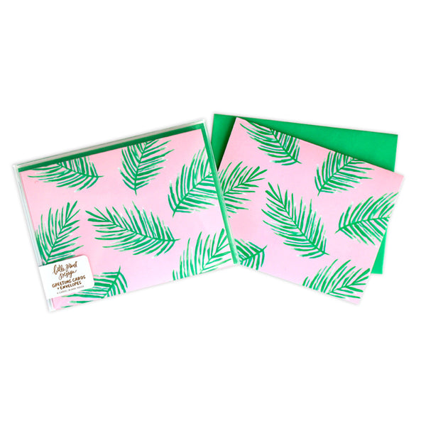 Tropical Palms Blank Cards