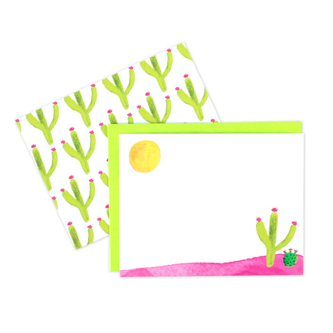 Desert Cactus Flat Notecards