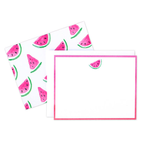 Watermelon Ombre Flat Notecards