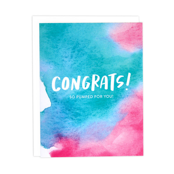 Watercolor Congrats Card