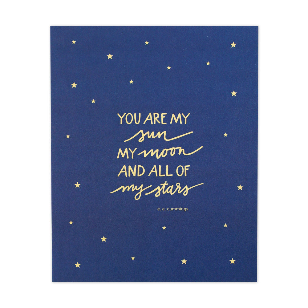 You Are My Sun Art Print