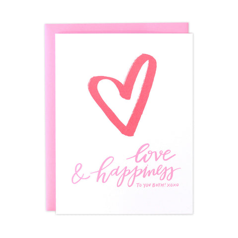 Love & Happiness Wedding Card