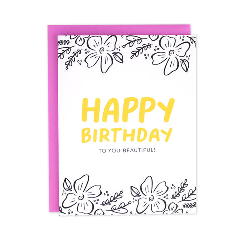 Floral Birthday Card