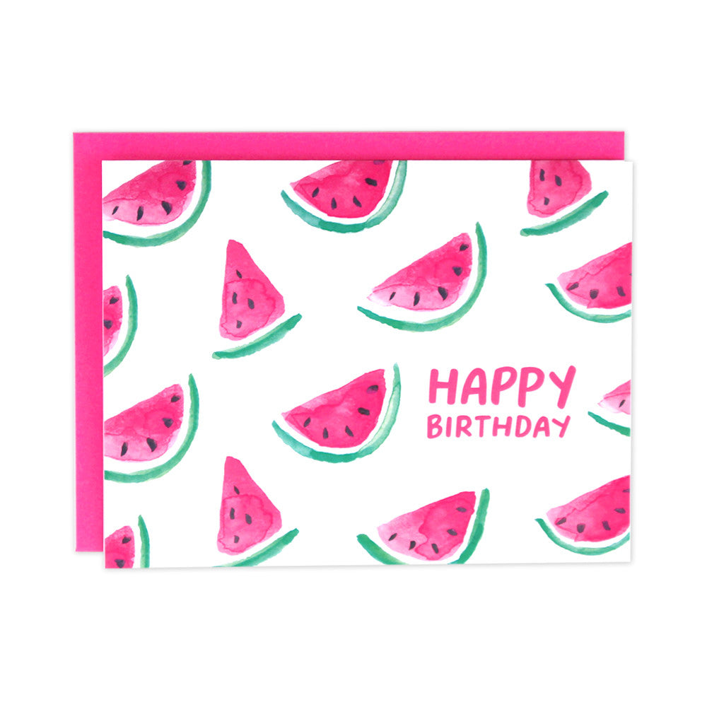 Watermelon Birthday Card